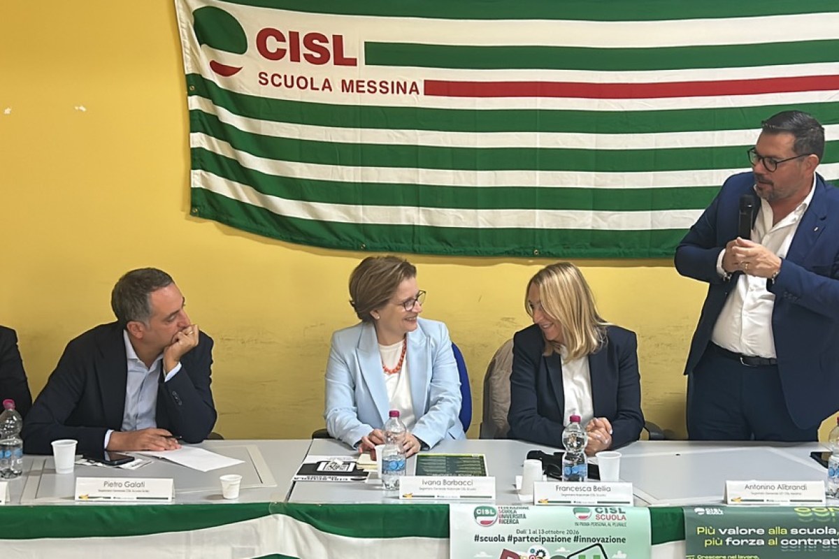 Giornata Nazionale Rsu Cisl Scuola a Messina: “Denatalità, già persi 2.000 alunni in un anno”