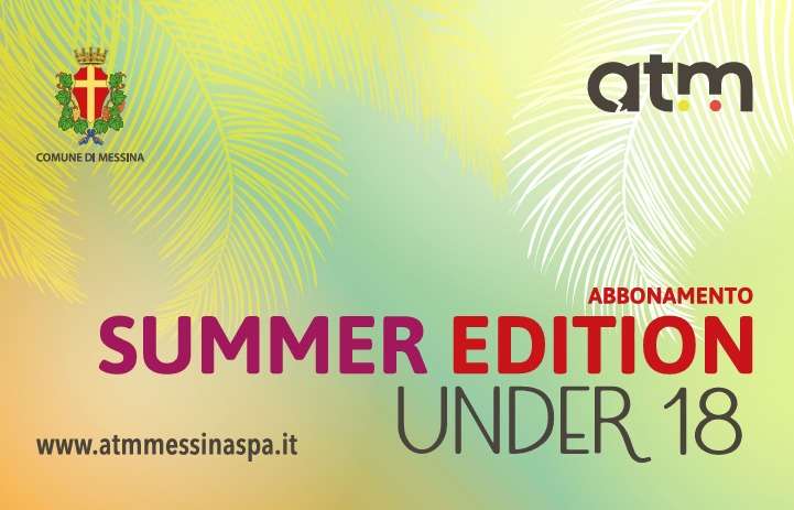 Messina. Torna l’abbonamento estivo di Atm per i minorenni e per ragazzi titolari di abbonamento scolastico 2025/26