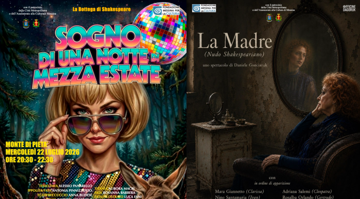 Al Monte di Pietà due produzioni teatrali firmate da Daniele Gonciaruk: "Sogno di una notte di mezza estate" e "La Madre”